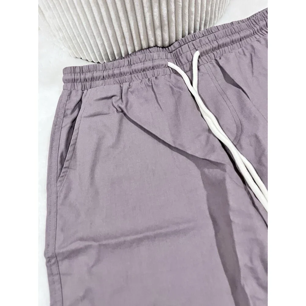 Comdecevis Men's Cotton Linen Casual ShortsRegular fit, Breathable lightweight